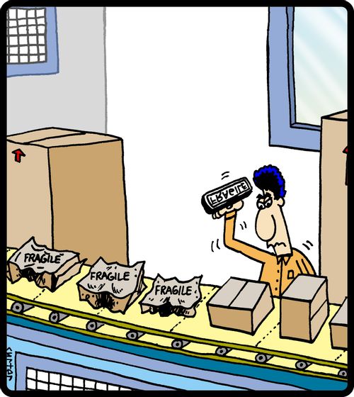 Fragile stamper.
