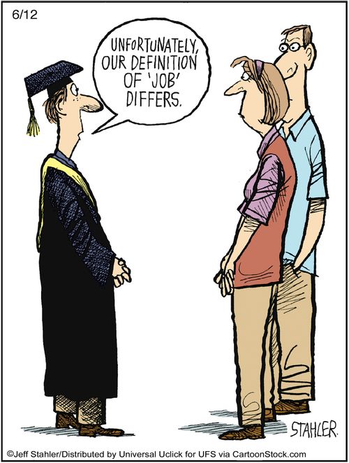 'Unfortunately our definition of 'job' differs.'