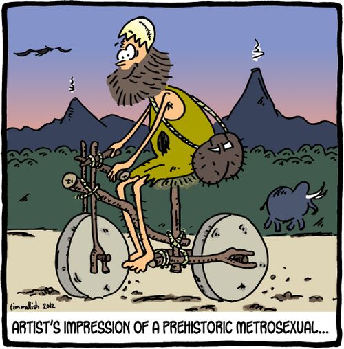 Artist's impression of a prehistoric metrosexual...