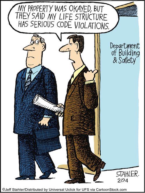 'My property was okayed, but they said my life structure has serious code violations.'