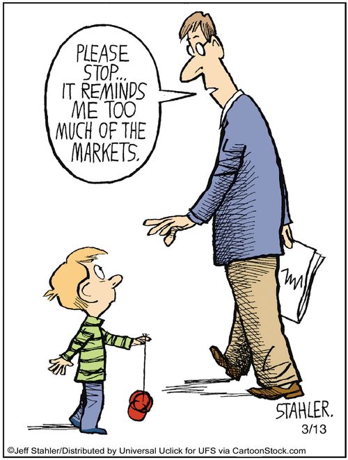 'Please stop...it reminds me too much of the markets.'