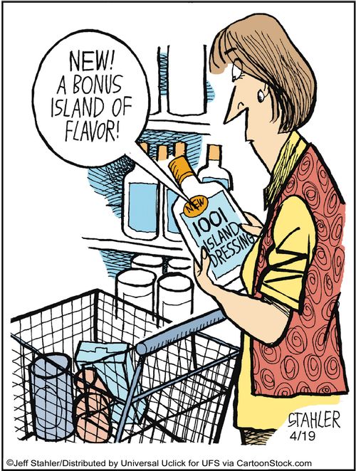 'New! A bonus island of flavor!'