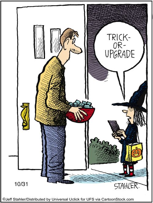 'Trick-or-upgrade.'