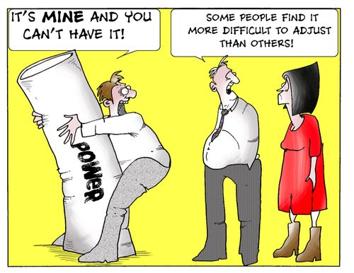 Power: 'It's mine and you can't have it.'