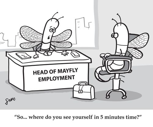 'So...where do you see yourself in 5 minutes time?'