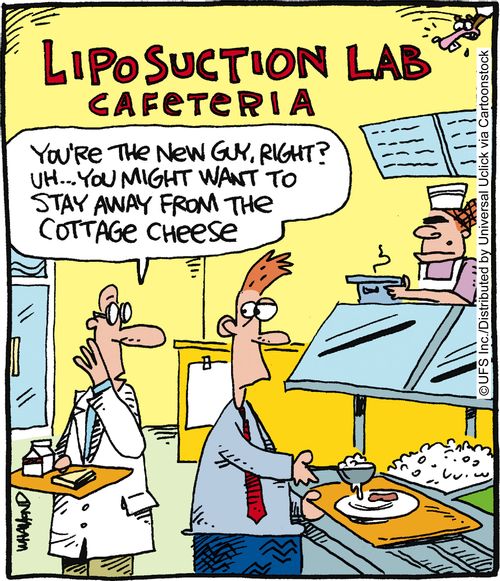 'You're the new guy right? Uh... you might want to stay away from the cottage cheese.'