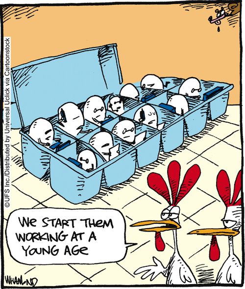 'We start them working at a young age.'