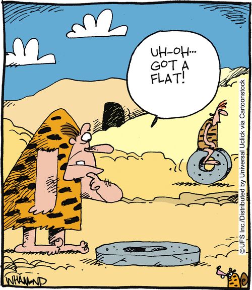 'Uh-Oh. . . Got a flat!'