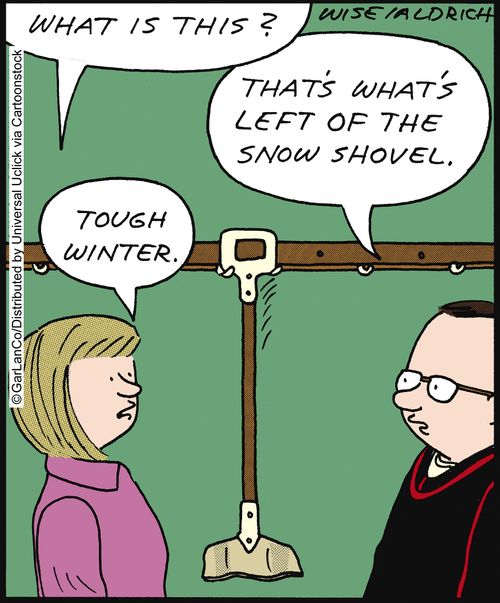 'Tough winter.'