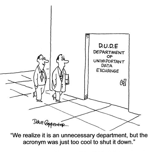 '...the acronym was just too cool to shut it down.'