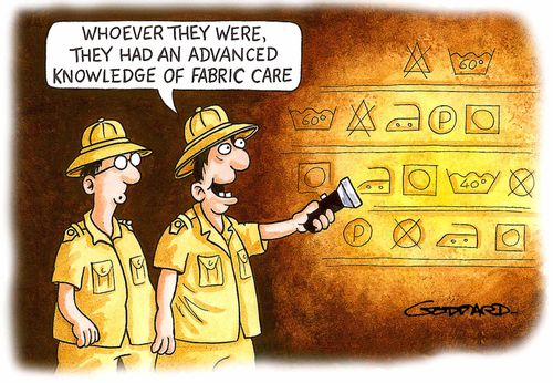 'Whoever they were, they had an advanced knowledge of fabric care.'