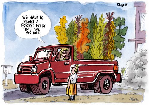 'We have to plant a tree every time we go out.'