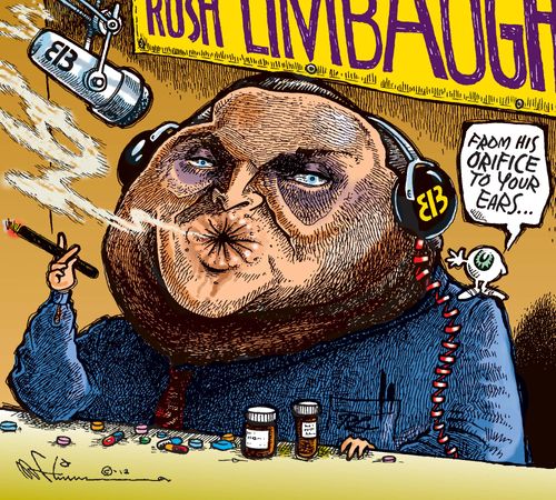 Rush Limbaugh's orifice.