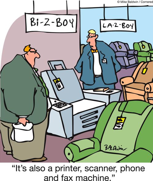 'It's also a printer, scanner, phone and fax machine.'