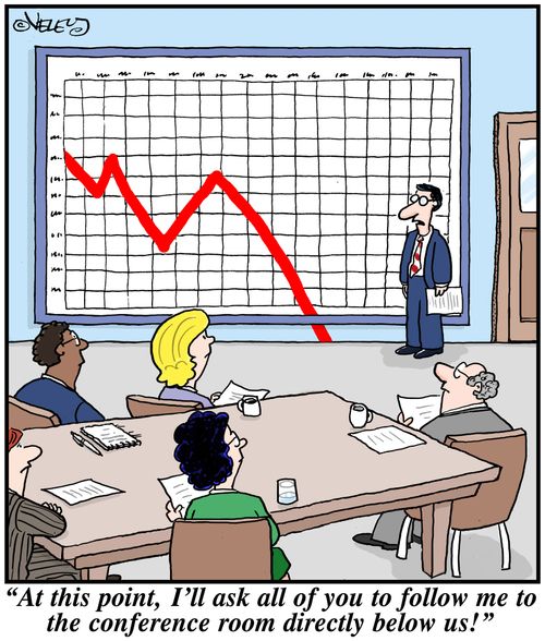 'At this point, I'll ask all of you to follow me to the conference room directly below us!'
