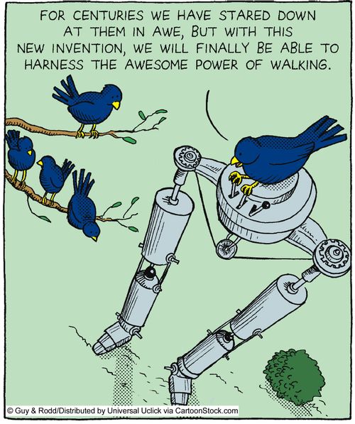 For centuries we have stared down at them in awe, but with this new invention, we will finally be able to harness the awesome power of walking.