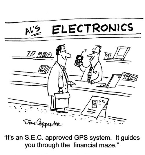 'It's an S.E.C. approved GPS system...'