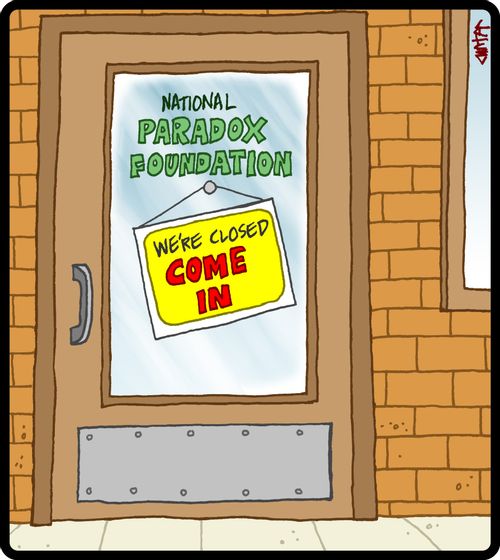 National Paradox Foundation: We're closed come in.