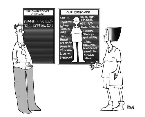 The competition's customer vs our customer.