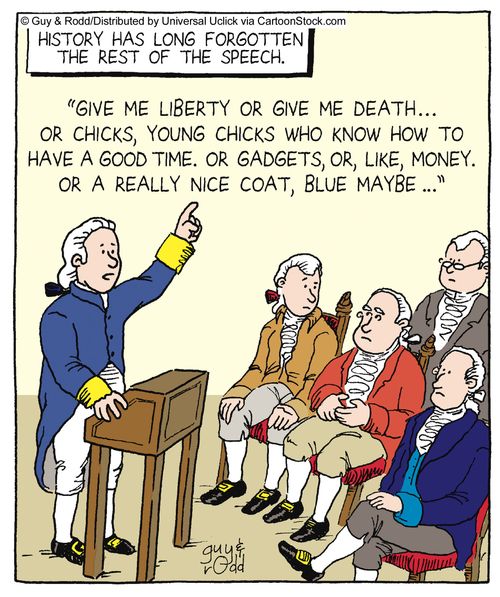 History has long forgotten the rest of the speech.
