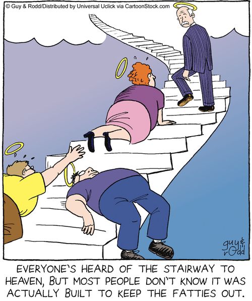 Everyone's heard of the stairway to heaven, but most people don't know it was actually built to keep the fatties out.
