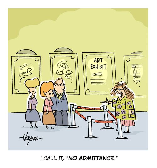 'I call it 'No Admittance'.'