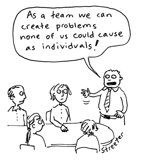 'As a team we can create problems none of us could cause as individuals.'