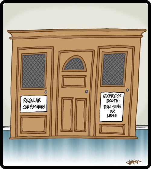 Regular Confession and Express Booth.