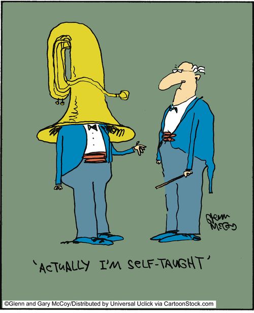 'Actually I'm self-taught.'