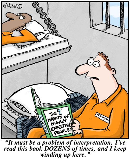 'It must be a problem of interpretation. I've read this book DOZENS of times, and I keep winding up here!'