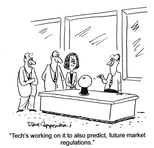 'Tech's working on it to also predict, future market regulations.'