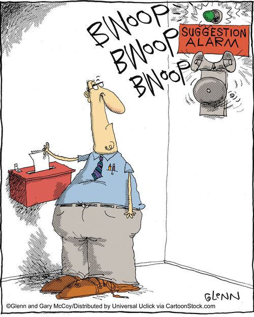 Suggestion alarm.