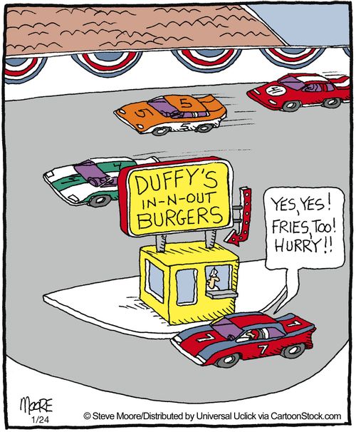 'Yes, yes! Fries, too! Hurry!!'