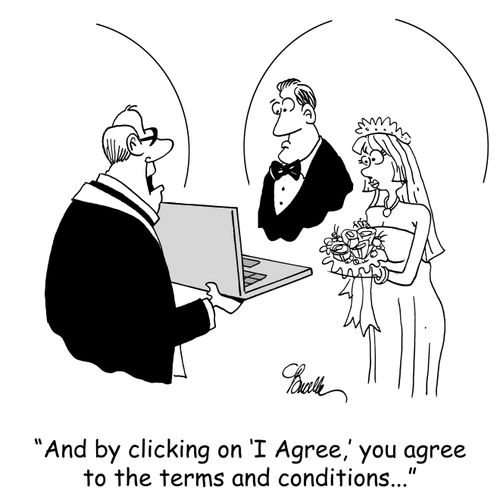 'And by clicking on 'I Agree,' you agree to the terms and conditions...'