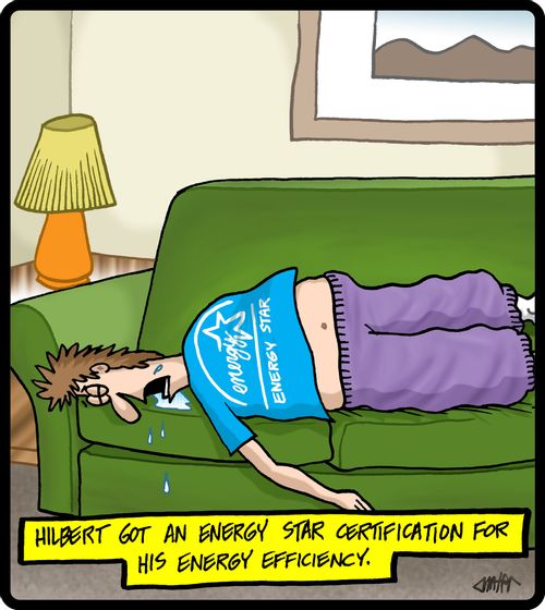 Hilbert got an energy star certification for his energy efficiency.