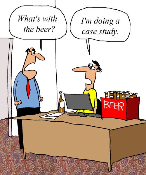 'What's with the beer?'