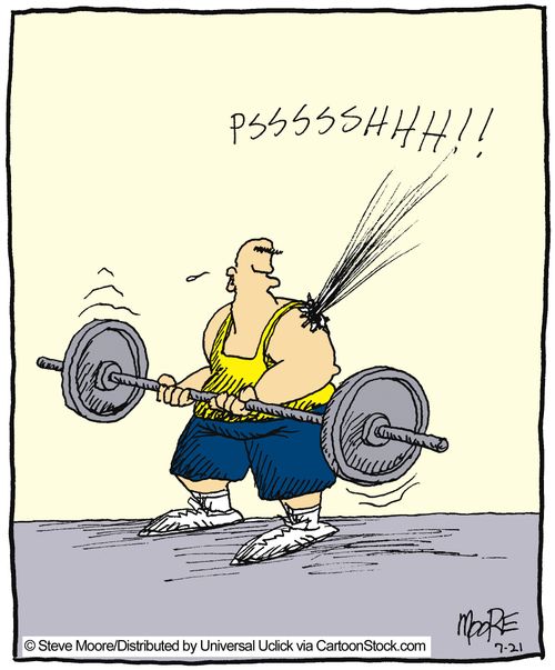 Blow up muscles.
