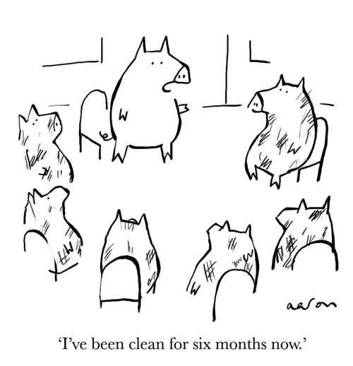 'I've been clean for six months now.'