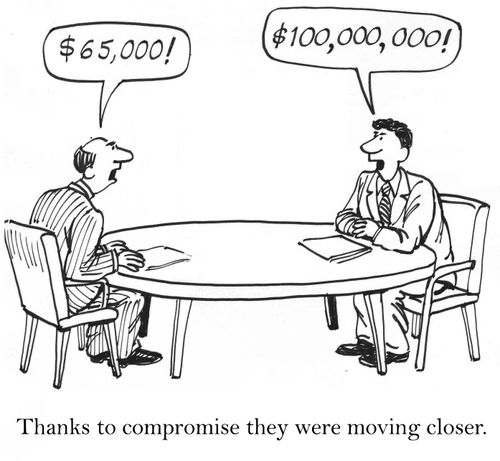 Thanks to compromise they were moving closer.
