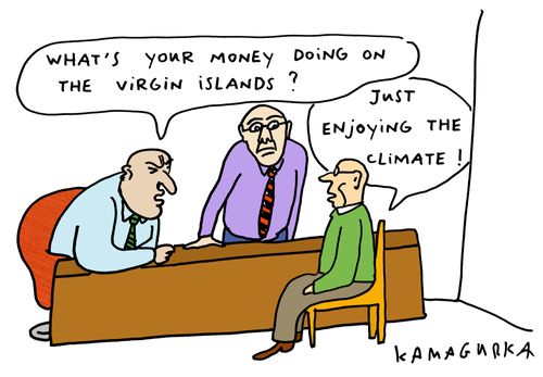 'What's your money doing on the Virgin Islands?'