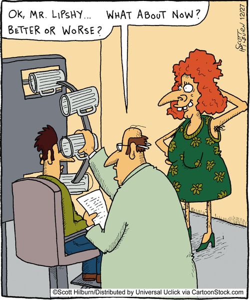 Ok, Mr. Lipshy... What about now? Better or worse?