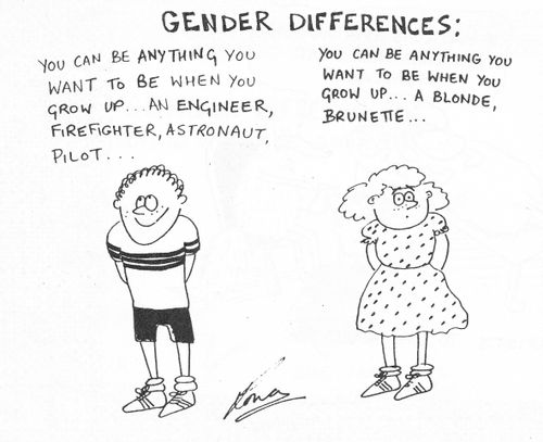 Gender Differences: You can be anything when you grown up...