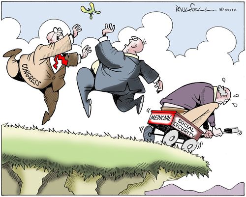 Congress is on a cliff edge with social security and medicare.