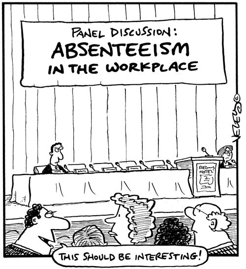 Panel discussion: absenteeism in the workplace.