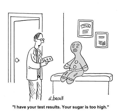 'I have your test results. Your sugar is too high.'
