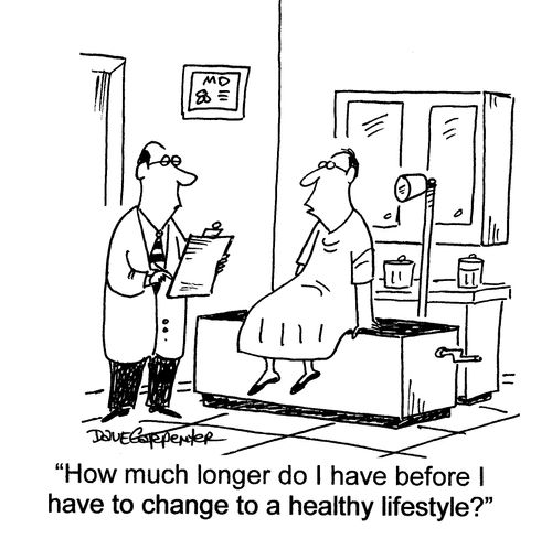 'How much longer do I have before I have to change to a healthy lifestyle?'