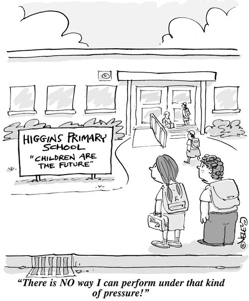 'There is NO way I can perform under that kind of pressure!'