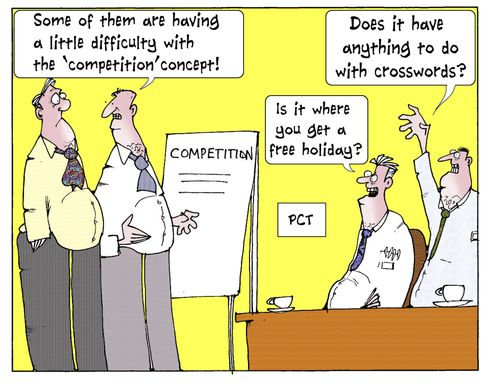 'Some of them are having a little difficulty with the 'competition' concept.'