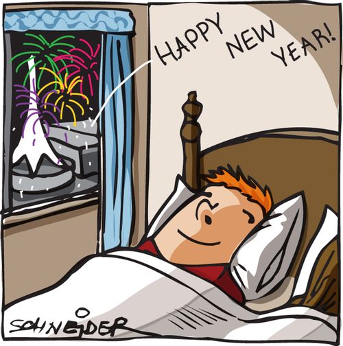 Sleeping through new year celebrations
