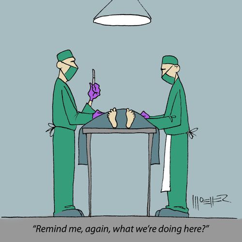 'Remind me, again, what we're doing here?'